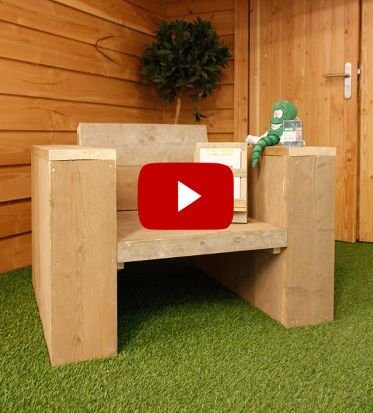DIY - steigerhouten loungestoel
