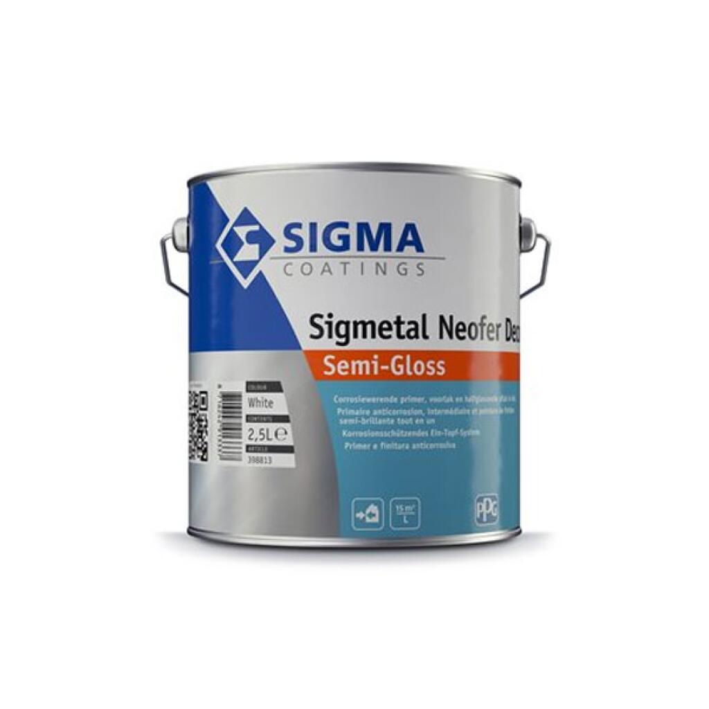 SIGMA SIGMETAL NEOFER DECOR SEMI-GL. ZWART 0.5L